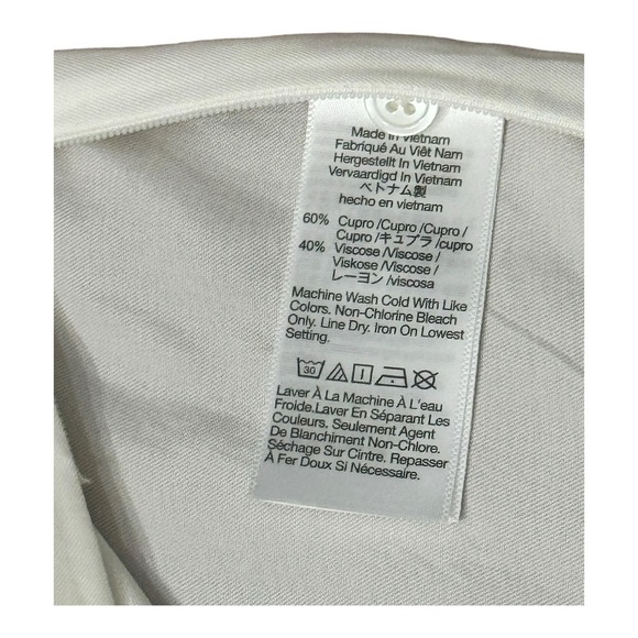 Madewell Brushed Ruched Front Ivory V-neck Long Sleeve Blouse Women’s Size 8 - Picture 12 of 14